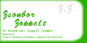 zsombor zoppelt business card